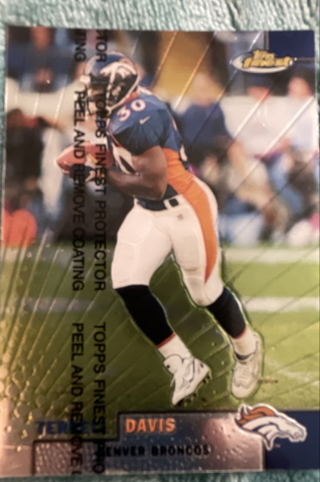 1999 Topps Finest - Terrell Davis #100 - Image 1