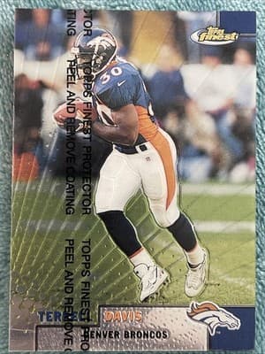 1999 Topps Finest - Terrell Davis #100 - Thumbnail 4