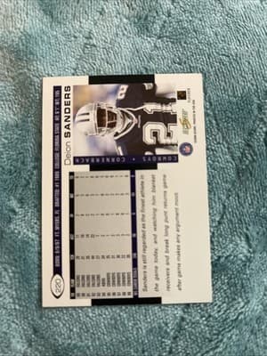 2000 Score - Deion Sanders #220 Scorecard /2000 - Thumbnail 2