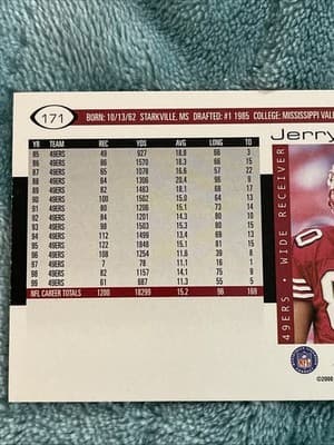 2000 Score - Jerry Rice #171 Scorecard /2000 - Thumbnail 4