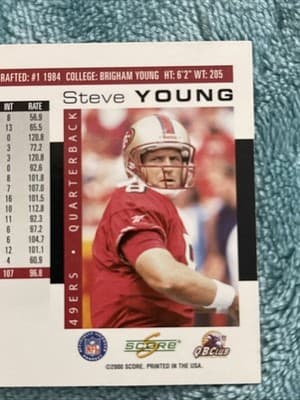 2000 Score - Steve Young #172 Scorecard /2000 - Thumbnail 3