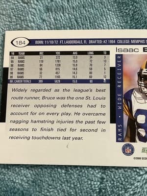 2000 Score - Isaac Bruce #184 - Thumbnail 5