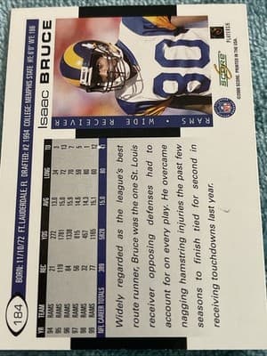 2000 Score - Isaac Bruce #184 - Thumbnail 3