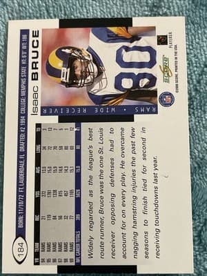 2000 Score - Isaac Bruce #184 - Thumbnail 2