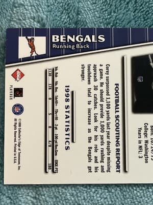 1999 Collector's Edge Triumph - Corey Dillon #T4 Galvanized /500 - Thumbnail 4