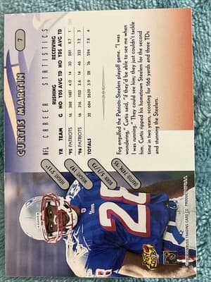 1997 Donruss - Curtis Martin #7 - Thumbnail 2