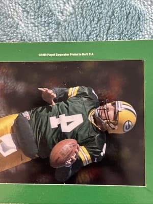 1999 Playoff Absolute SSD - Brett Favre #42 Green Border - Thumbnail 3