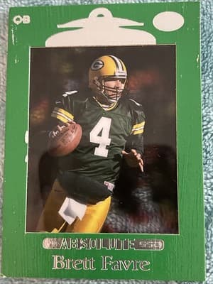 1999 Playoff Absolute SSD - Brett Favre #42 Green Border - Thumbnail 4
