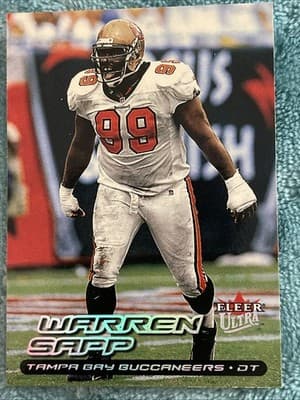 2000 Fleer Ultra - Warren Sapp #18 - Thumbnail 6