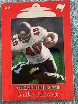 1999 Playoff Absolute SSD - Mike Alstott #99 Red Border - Thumbnail 5