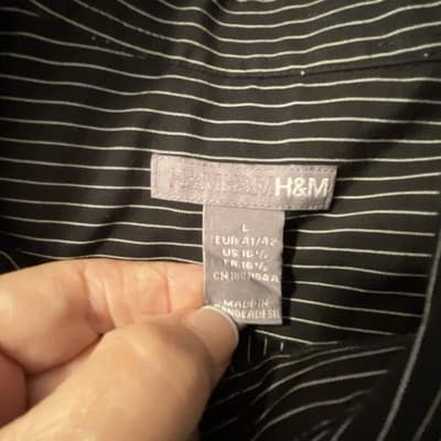 H & M mens shirt short sleeve - Thumbnail 6