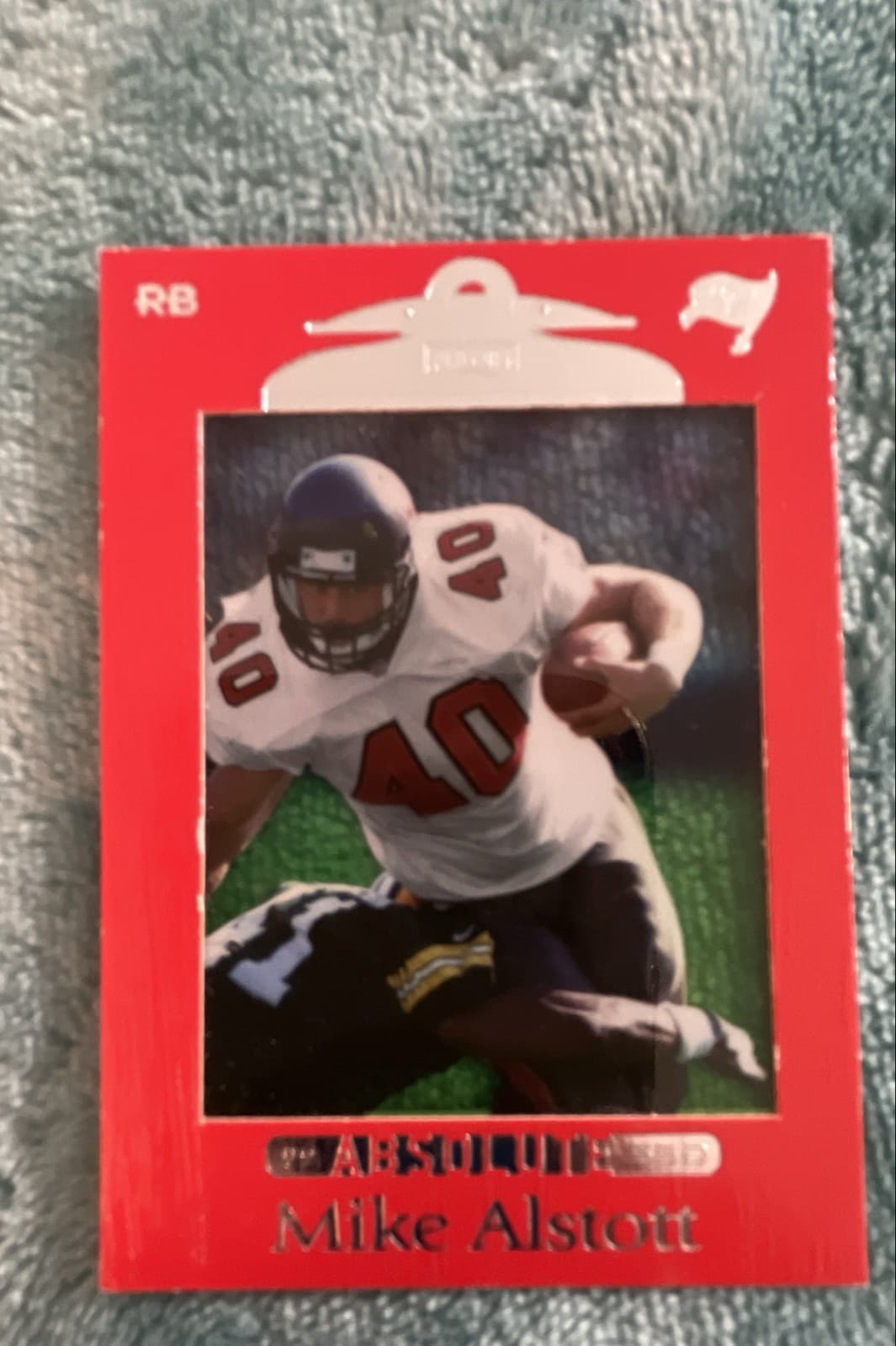 1999 Playoff Absolute SSD - Mike Alstott #99 Red Border - Image 1