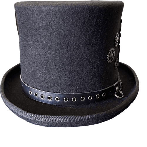 Conner Steam Punk Wool Felt Hat - Thumbnail 6