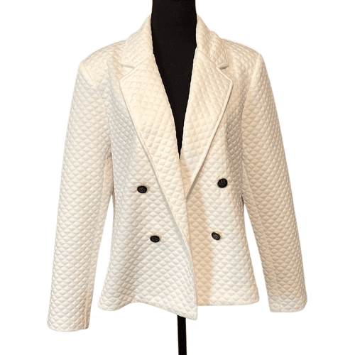 SOHO Apparel Ltd. Women’s L/S Waffled Double Breast Coat/Jacket - Image 1