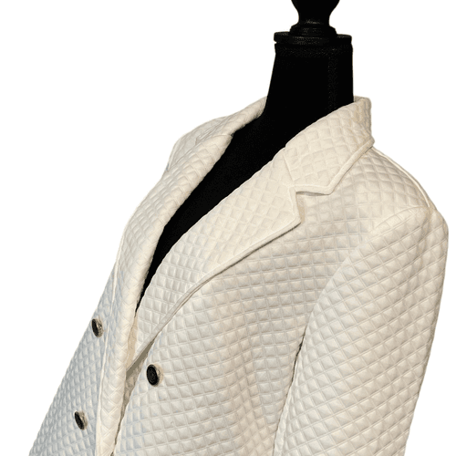 SOHO Apparel Ltd. Women’s L/S Waffled Double Breast Coat/Jacket - Thumbnail 3
