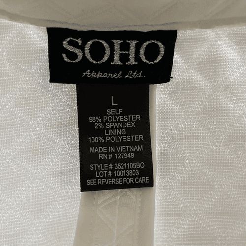 SOHO Apparel Ltd. Women’s L/S Waffled Double Breast Coat/Jacket - Thumbnail 9