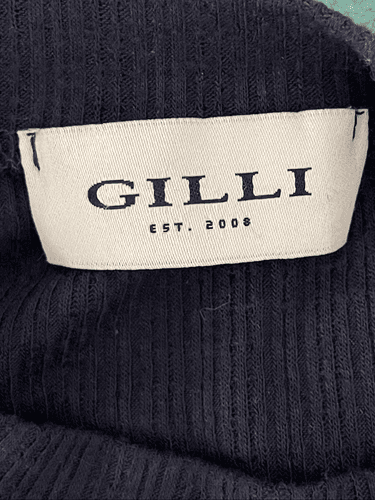 Gilli Women’s Stretched Rib Ruffle Shirt Sleeve Shirt Top size Small - Thumbnail 12