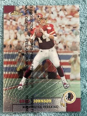 1999 Topps Finest - Brad Johnson #17 - Thumbnail 4