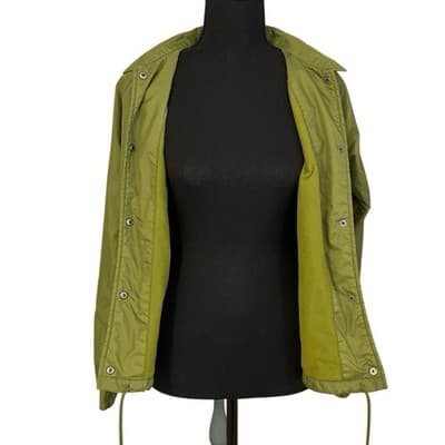 Vans Womens Green Coach Jacket With Logo Sleeve Size XS - Thumbnail 7