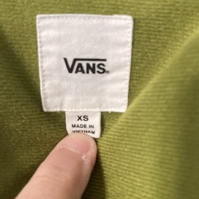 Vans Womens Green Coach Jacket With Logo Sleeve Size XS - Thumbnail 10