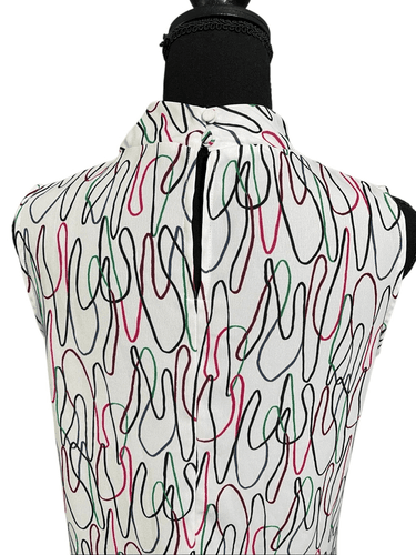 M.M. Lafleur Women’s The Lise Top Freeform Multi Sleeveless Top size Small Front - Thumbnail 10