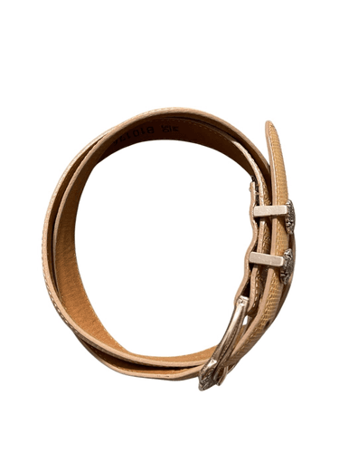 Brighton #10174 Women’s Vintage Beige Snake Embossed With Silver Etched Leather - Thumbnail 7