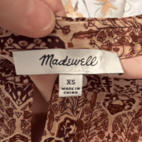Madewell Drawstring Top in Kaleidoscope Boho Print - Thumbnail 7