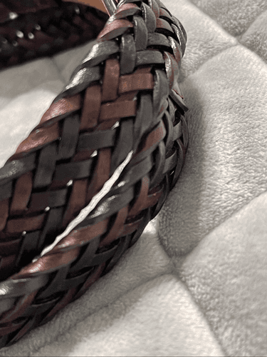 Brighton Vintage Braided Leather With Silver Buckle size Medium Belt - Thumbnail 10