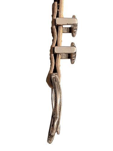 Brighton #10174 Women’s Vintage Beige Snake Embossed With Silver Etched Leather - Thumbnail 8