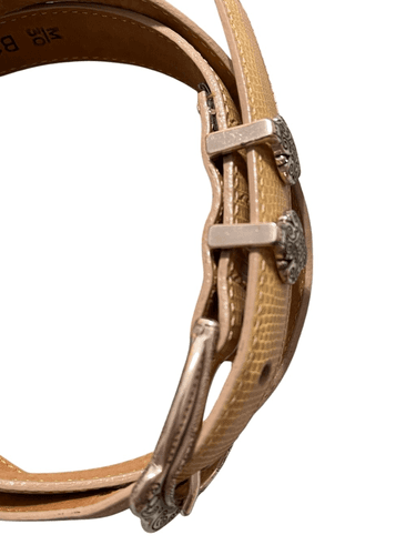 Brighton #10174 Women’s Vintage Beige Snake Embossed With Silver Etched Leather - Thumbnail 12