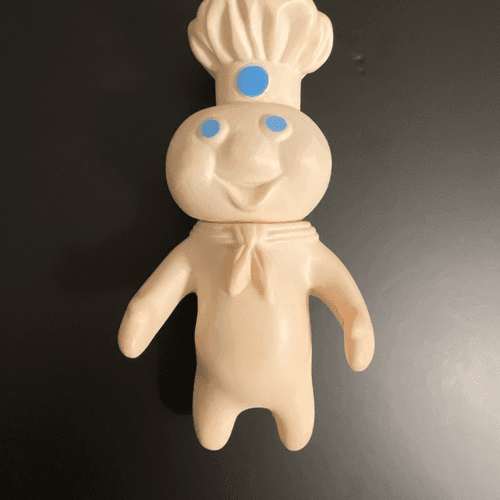 Vintage Pillsbury Dough Boy Poppin Fresh” 1971 Rubber Doll - Image 1