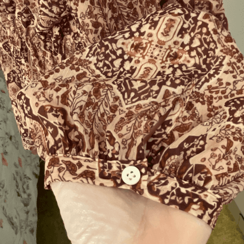 Madewell Drawstring Top in Kaleidoscope Boho Print - Thumbnail 6