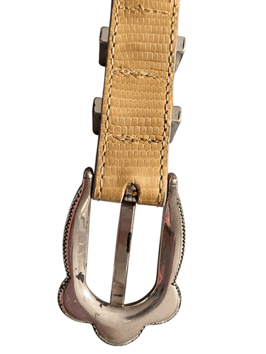 Brighton #10174 Women’s Vintage Beige Snake Embossed With Silver Etched Leather - Thumbnail 6