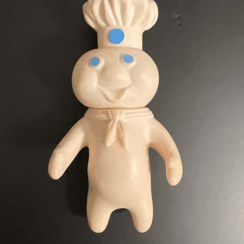 Vintage Pillsbury Dough Boy Poppin Fresh” 1971 Rubber Doll - Thumbnail 2