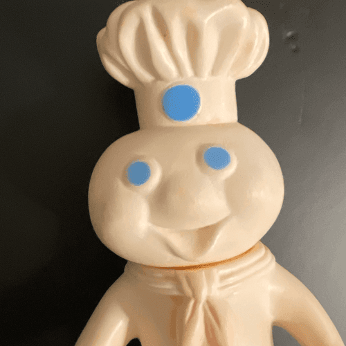 Vintage Pillsbury Dough Boy Poppin Fresh” 1971 Rubber Doll - Thumbnail 3
