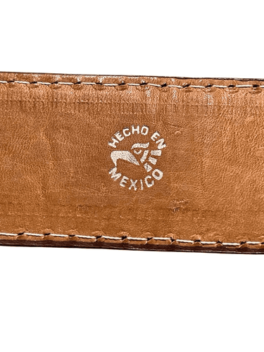 Faux Ostrich Vintage Leather Men’s Western Cowboy Belt size 36 - Thumbnail 7