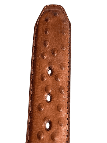 Faux Ostrich Vintage Leather Men’s Western Cowboy Belt size 36 - Thumbnail 14