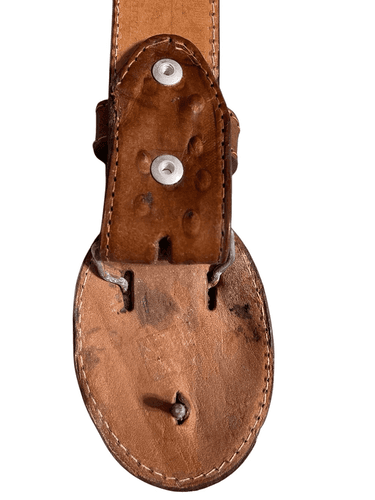 Faux Ostrich Vintage Leather Men’s Western Cowboy Belt size 36 - Thumbnail 8