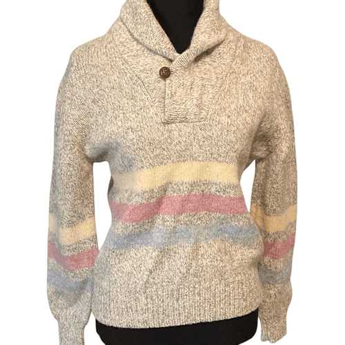 VTG Britches Great Outdoors Knit Wool Pullover Cardigan Sweater - Thumbnail 4