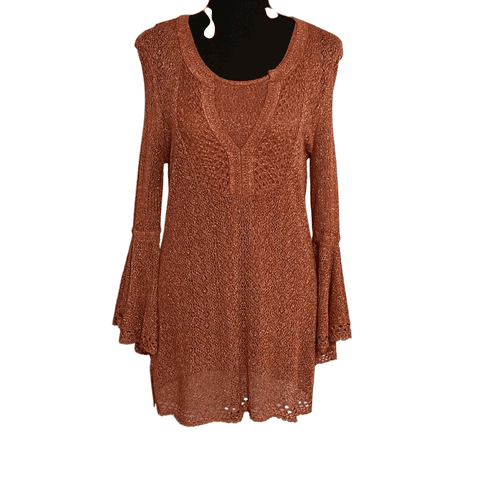 Chico’s Women’s Metallic Like Tunic/Sweater - Image 1