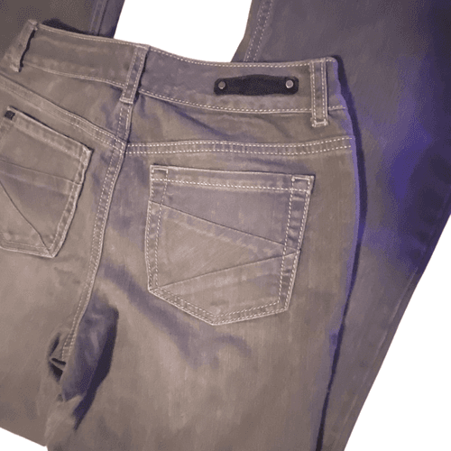 Exclusively by Ruff Hewn Boot Cut Grey Denim Jeans - Thumbnail 5