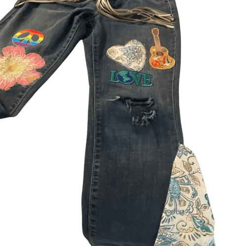Old Navy The Flirt Re-Worked Jeans - Thumbnail 7