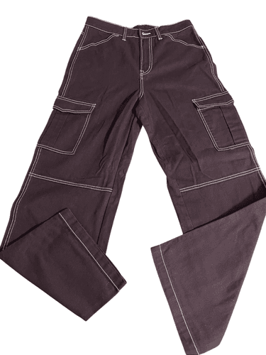 Divided Twill Cargo High-waist Loose Fit Straight Women’s Pants Size 6 - Image 1