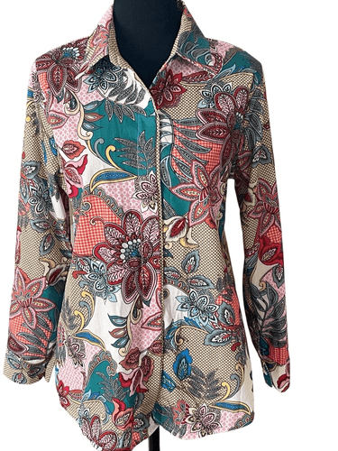 CherryBetty Paisley L/S Blouse/Top Small - Thumbnail 2