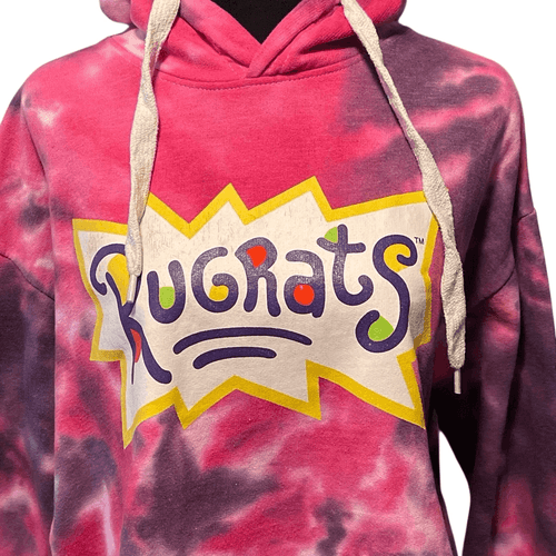 Nickelodeon Rugrats Women’s Tie Dye L/S Short Waist Hoodie/Sweatshirt - Thumbnail 2