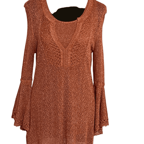 Chico’s Women’s Metallic Like Tunic/Sweater - Thumbnail 2