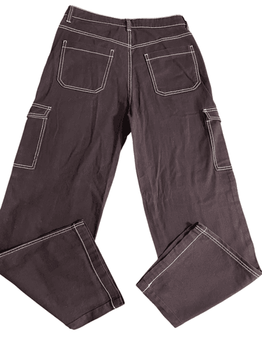 Divided Twill Cargo High-waist Loose Fit Straight Women’s Pants Size 6 - Thumbnail 3