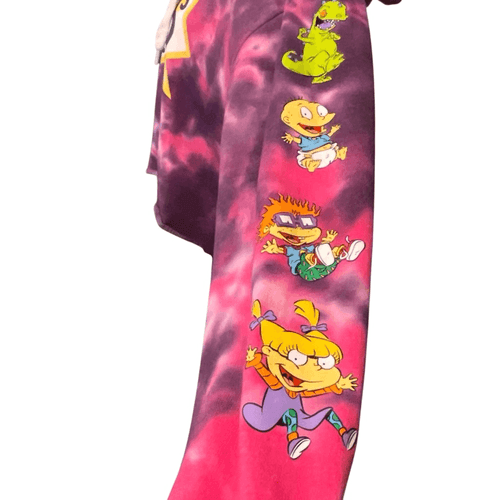 Nickelodeon Rugrats Women’s Tie Dye L/S Short Waist Hoodie/Sweatshirt - Thumbnail 8
