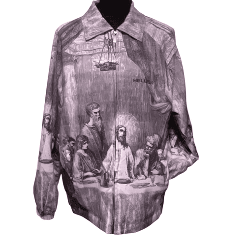 Hellpur The Last Supper” Men’s Streetwear Windbreaker Jacket/Coat - Image 1