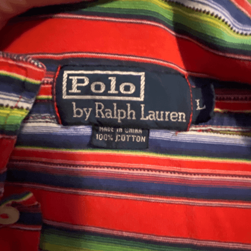Polo Ralph Lauren Vintage 90’s Striped Polo Shirt - Thumbnail 9